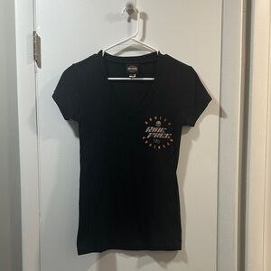 Harley-Davidson Women's Black V-Neck Tee